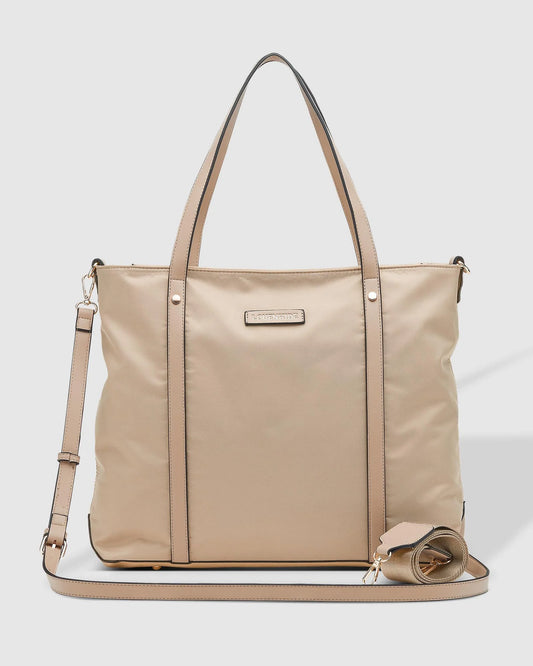 Louenhide Nora Beige Nylon Tote Bag