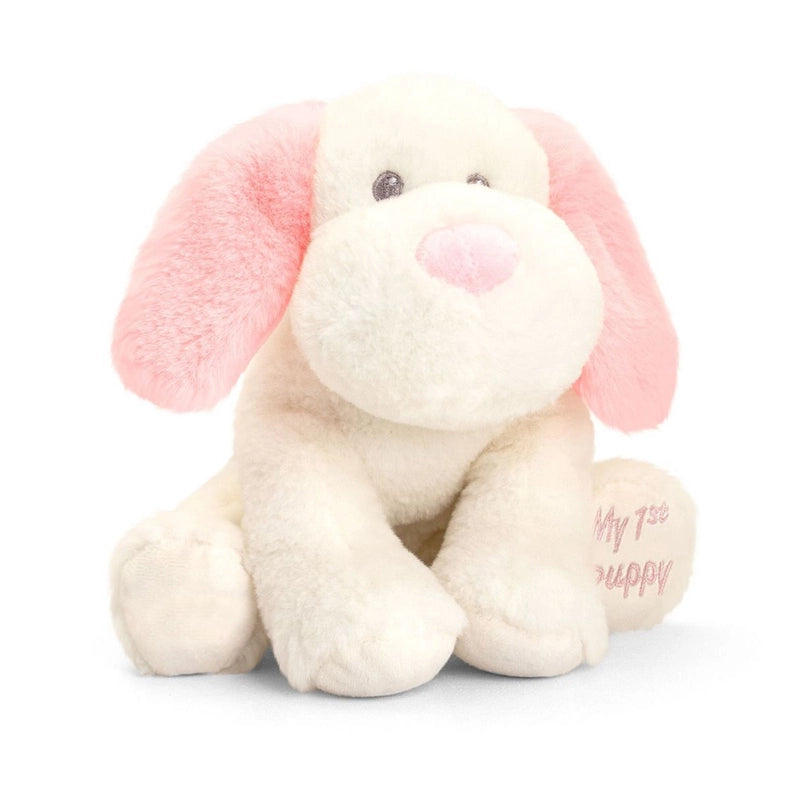 Keeleco 15cm Nursery Puppy Plush Pink