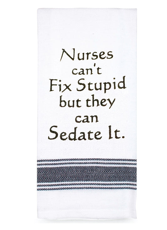 Funny Nurse Tea Towel