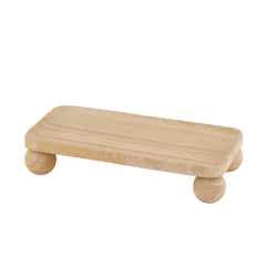 Uma Sandstone Footed Tray – Tan |