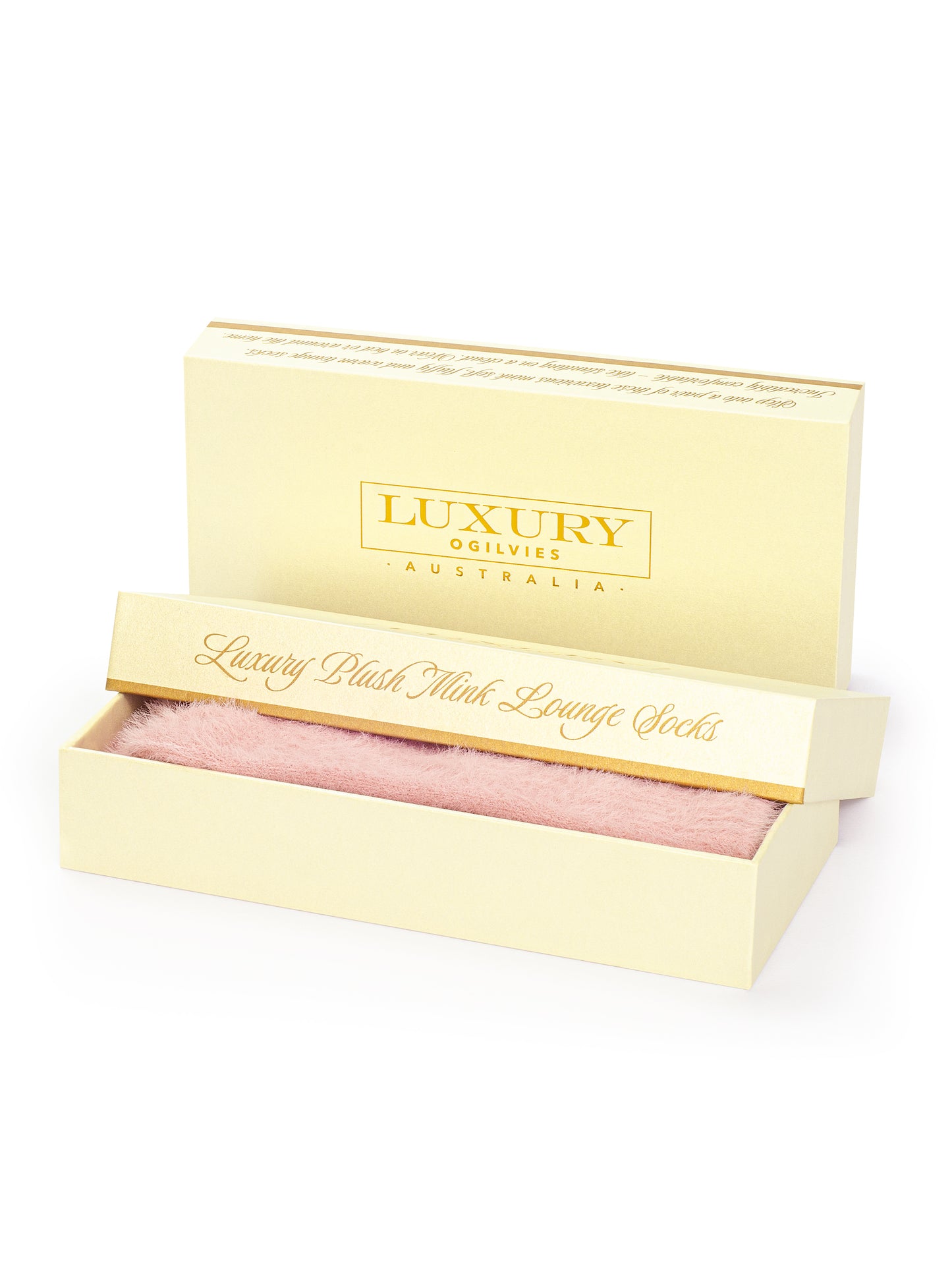 Luxury Plush Mink Bed Socks - Pink