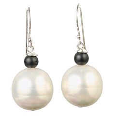 Onyx & Pearl Earrings