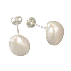 Baroque Pearl Stud Earrings