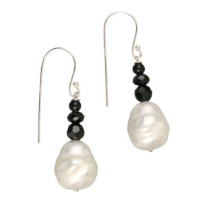 Agate & Freshwater Pearl Earrings