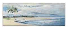 Row-mantic Coastal Rowboat Artwork - In-store Pickup Only
