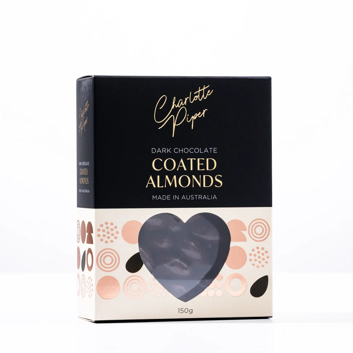 Charlotte Piper Dark Chocolate Almonds 150g