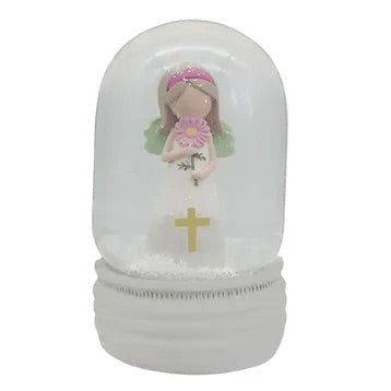 Angelic Water Globe 10cm Cross