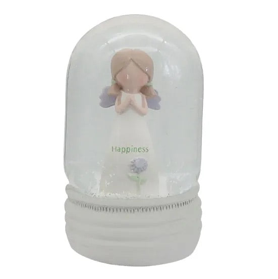 Angelic Water Globe 10cm Happiness