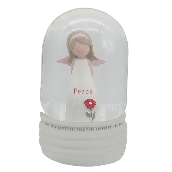 Angelic Water Globe 10cm Peace