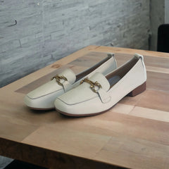 Classic Leather Loafers - Grey