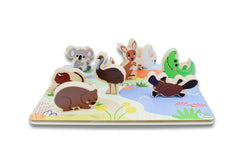 Wooden Chunky Puzzle – Bush Buddies Australian Animals