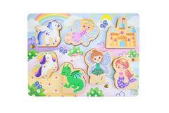 Wooden Chunky Puzzle – Fantasy Fairytale