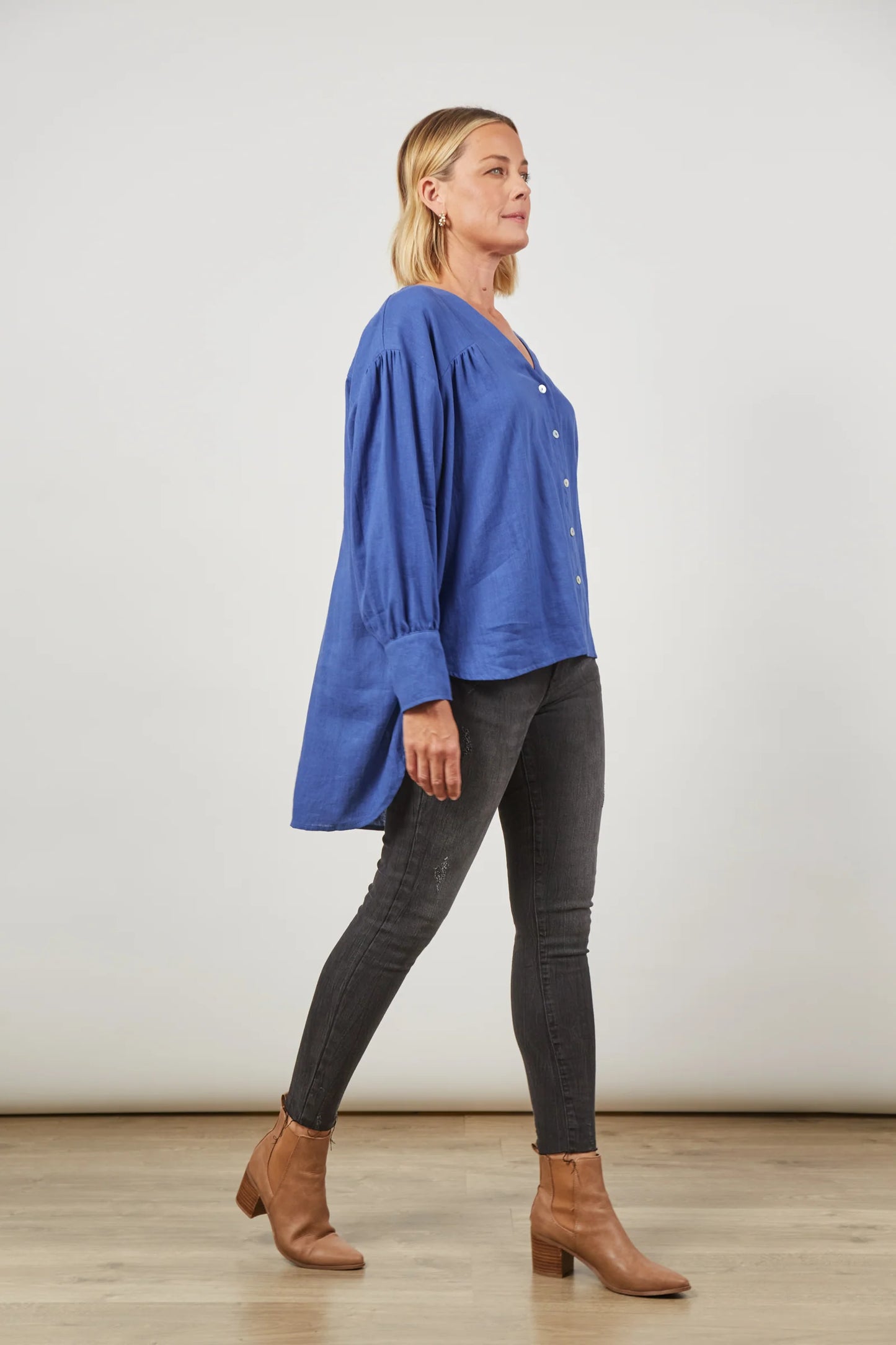 Panorama Blouse Azure