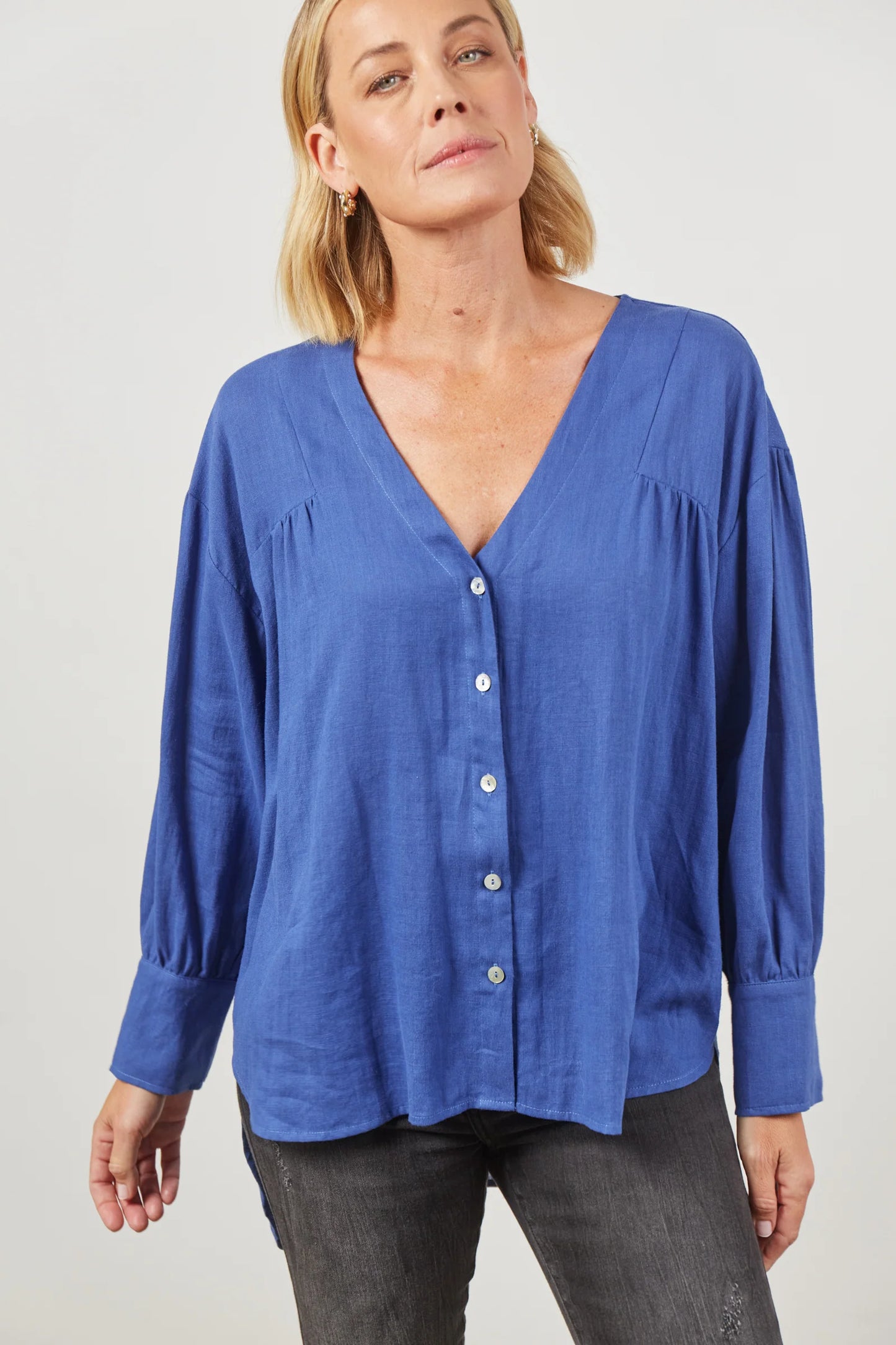 Panorama Blouse Azure