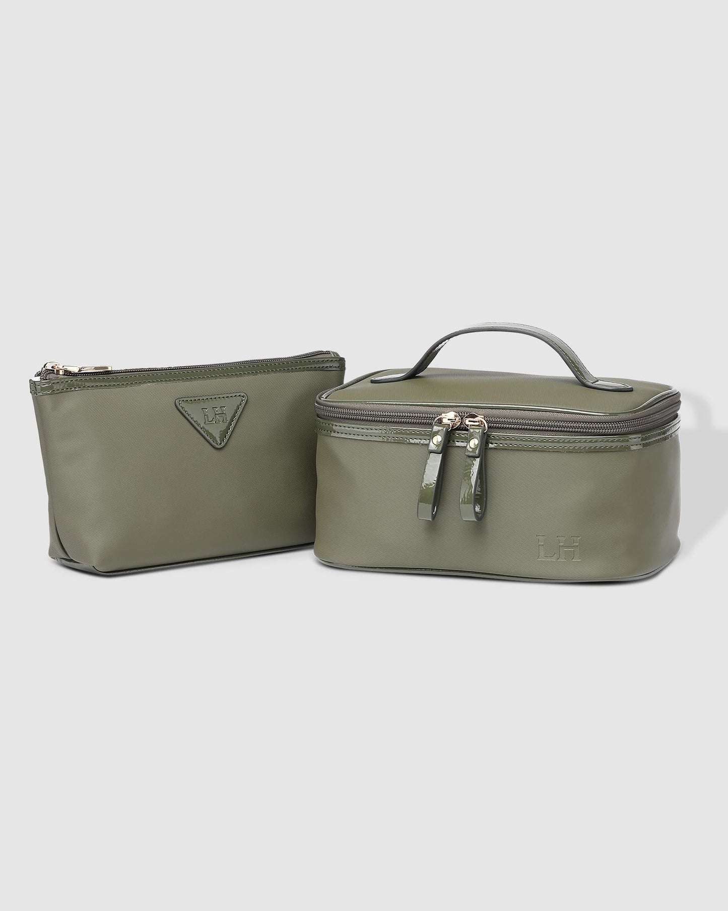 Louenhide Paris and Iggy Cosmetic Case Set Khaki