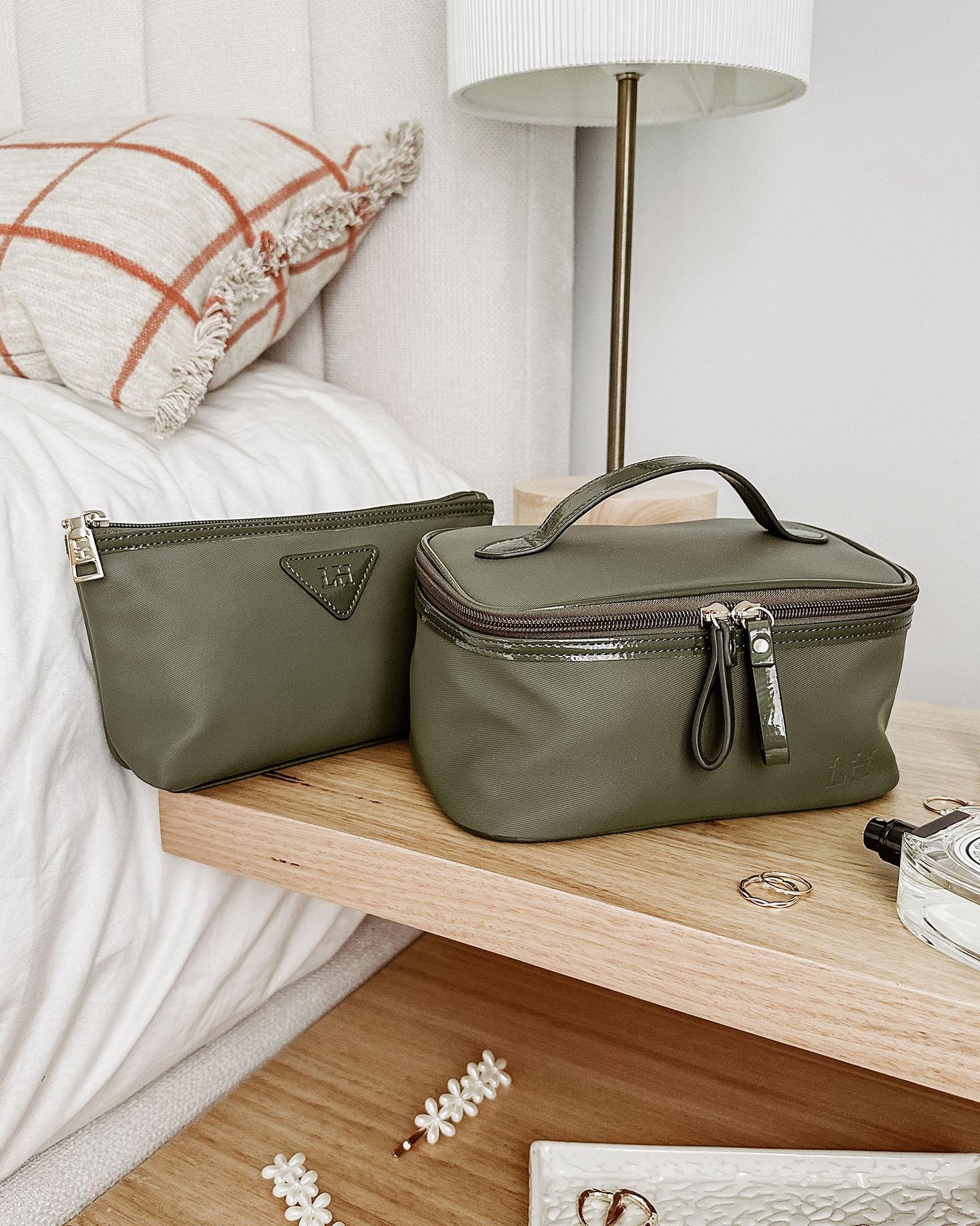 Louenhide Paris and Iggy Cosmetic Case Set Khaki