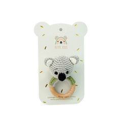 Petite Vous Ozzie Koala Crochet Ring Rattle