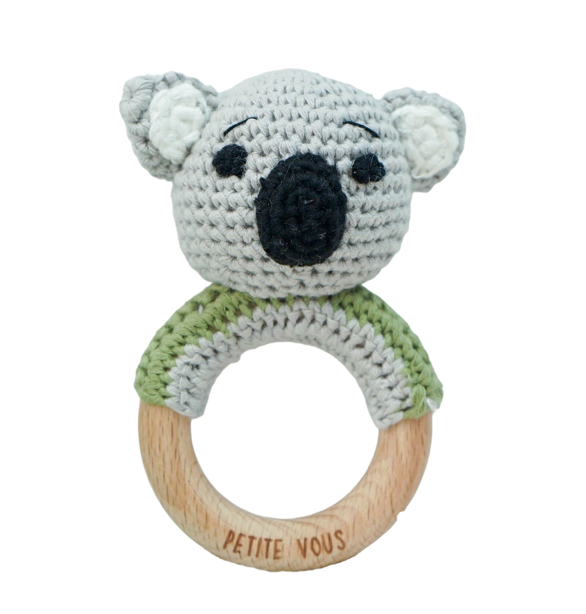 Petite Vous Ozzie Koala Crochet Ring Rattle