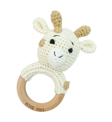 Petite Vous Percy Giraffe Crochet Ring Rattle