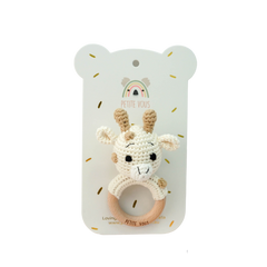 Petite Vous Percy Giraffe Crochet Ring Rattle