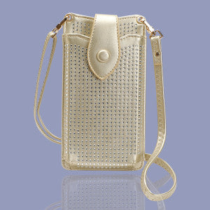 Crossbody Phone Pouch Gold