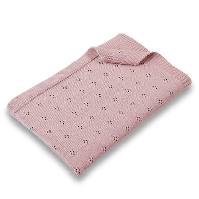 D-Lux Pointelle Baby Blanket Musk