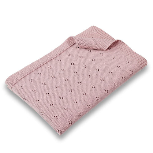 D-Lux Pointelle Baby Blanket Musk