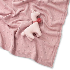 D-Lux Pointelle Baby Blanket Musk
