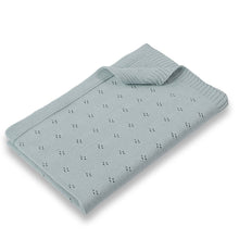 Load image into Gallery viewer, D-Lux Pointelle Baby Blanket Sage