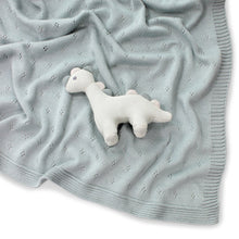 Load image into Gallery viewer, D-Lux Pointelle Baby Blanket Sage