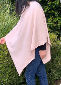 Light Weight Poncho Skin Pink