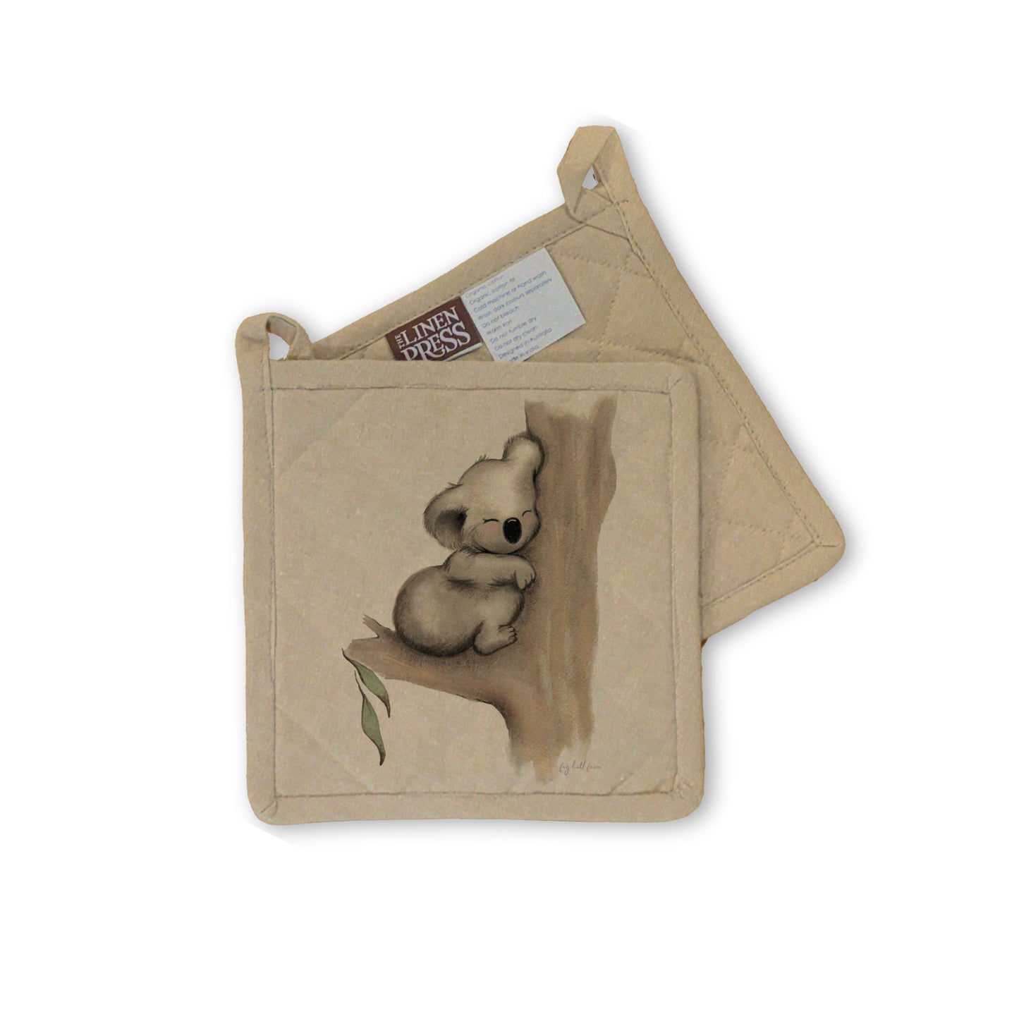 Fig Hill Farm Pot Holder Karla Koala Beige