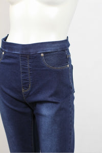 Pull On Jeans 7/8 Navy