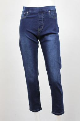 Pull On Jeans 7/8 Navy