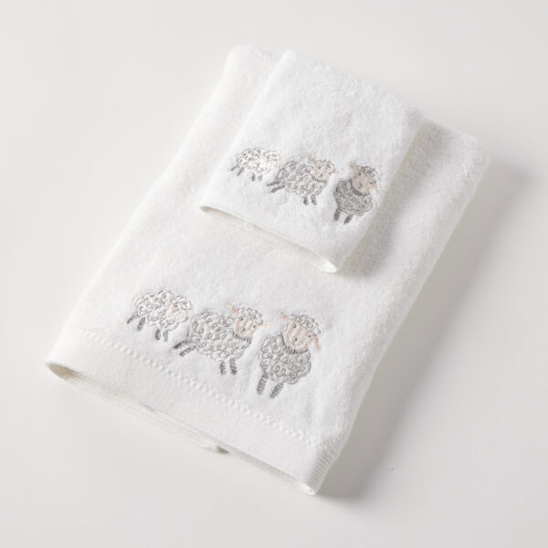 Embroidered Baby Bath Towel & Face Washer Gift Set
