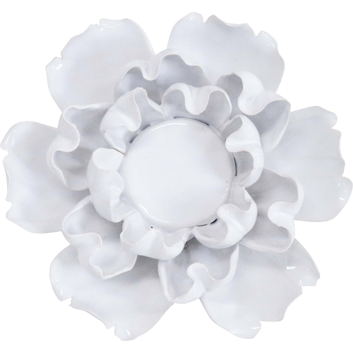 Tealight Flower White 14x7cm