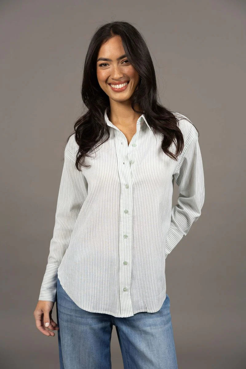 Humidity Lifestyle Nala Stripe Shirt - Green