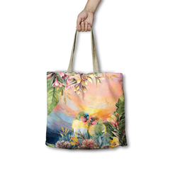 Lisa Pollock Shopping Bag -  Love Birds