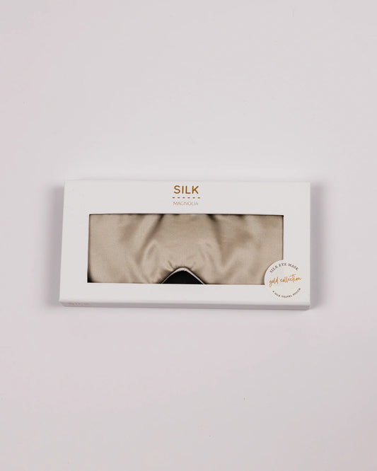 Mulberry Silk Eye Mask - Pearl Grey