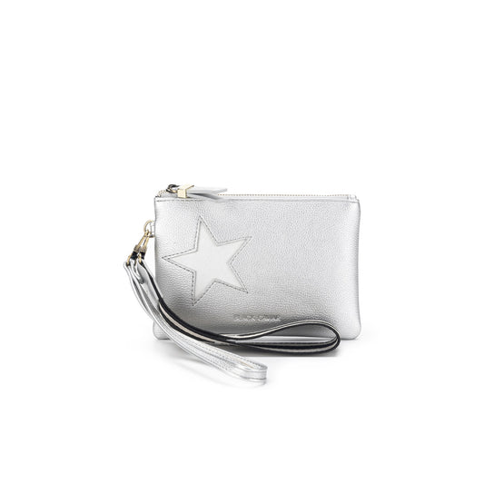 Black Caviar Stellina Pouch Silver