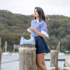 Claudette Shoulder Crossbody Bag - Denim Blue