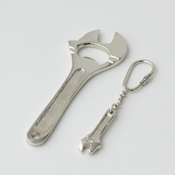 Wrench Bottle Opener & Keyring Set