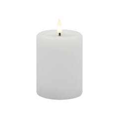 Aura LED Ribbed Candle – Medium