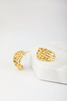 Zafino Sarah Hoop Earrings Gold