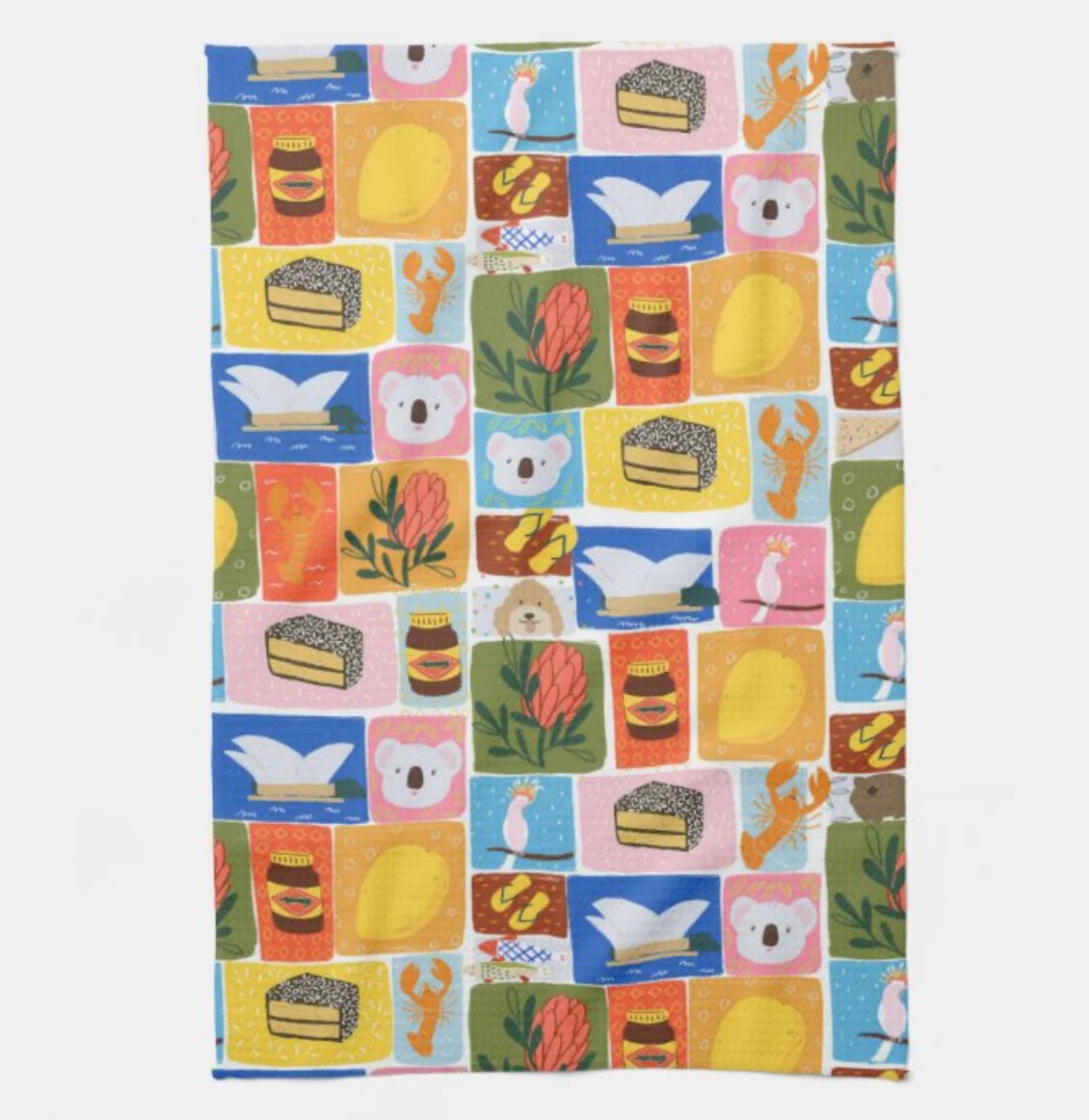 Kitchen Tea Towel – Aussie Icons