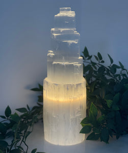 Selenite Lamp 30cm