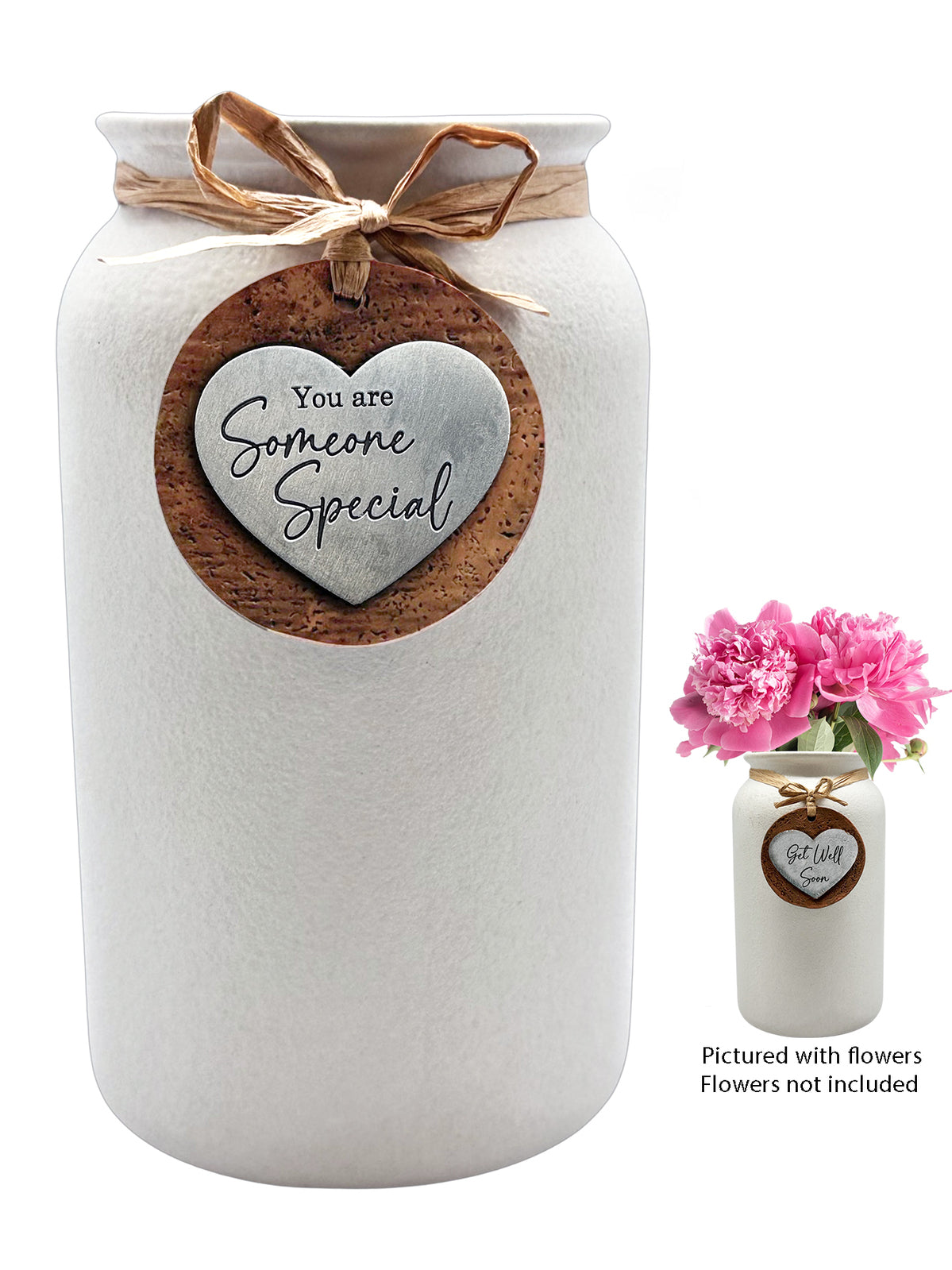 Heartfelt Ceramic Mason Vase - Someone Special