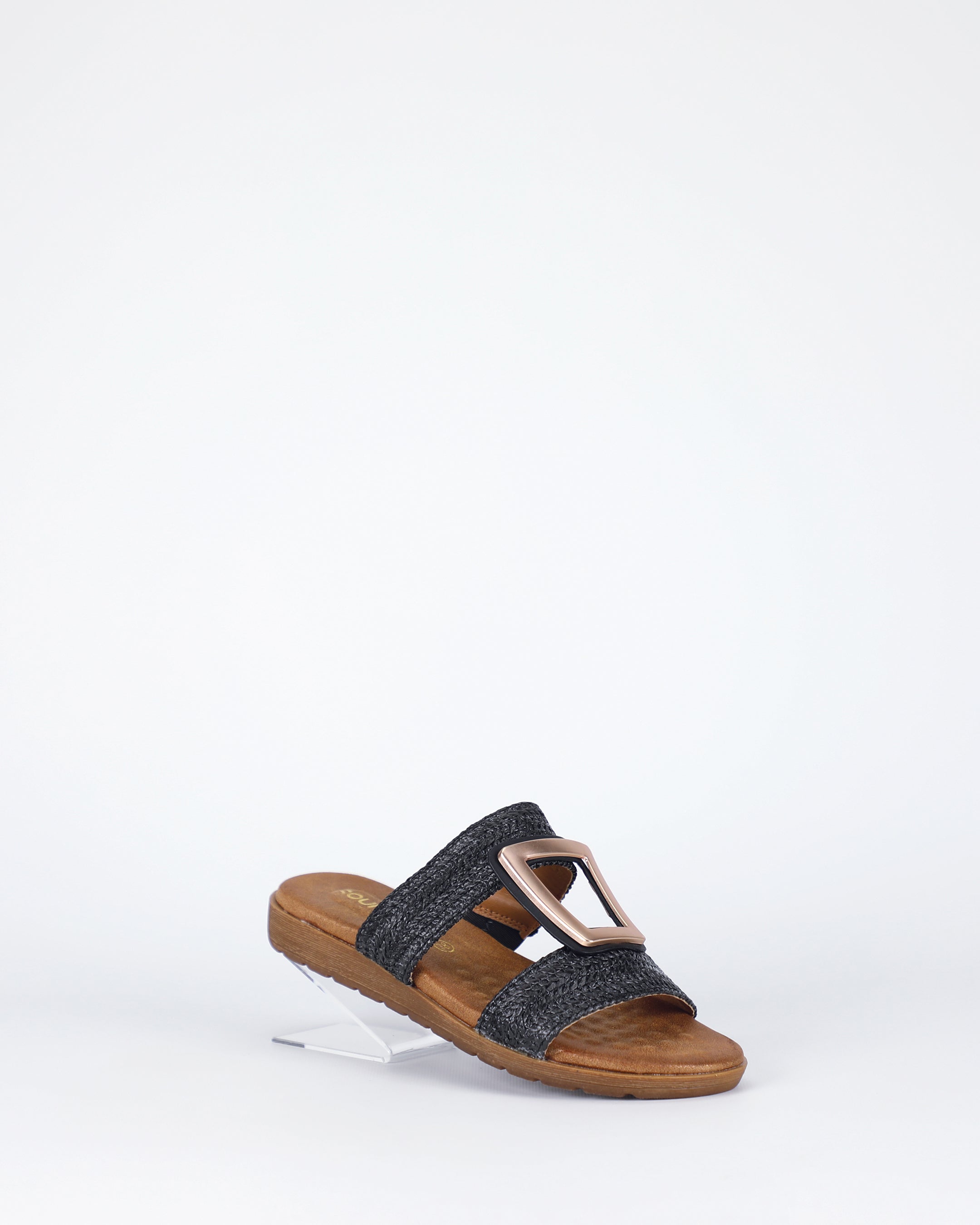 Soultbush Kimberley Sandals in Black detail view