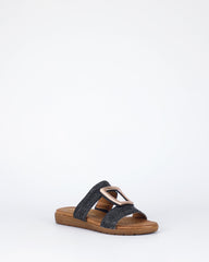 Soultbush Kimberley Sandals in Black buckle detail