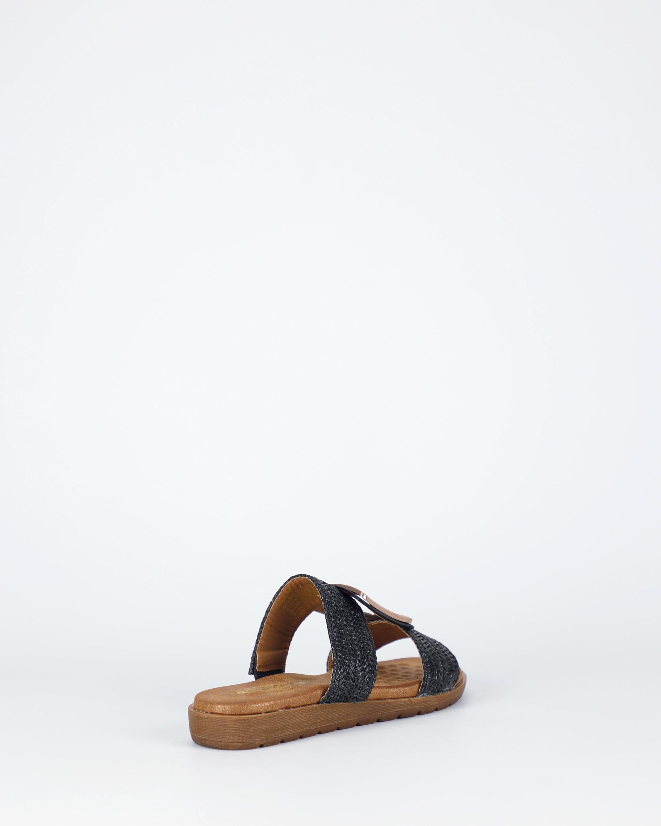 Soultbush Kimberley Sandals in Black sole view